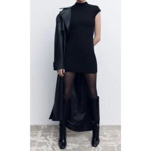 Zara Knit Mini Dress Size S in Black